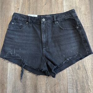 Garage new with tags, Black Distressed Denim Shorts, women’s size 9